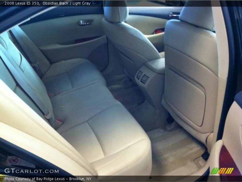 Obsidian Black / Light Gray 2008 Lexus ES 350