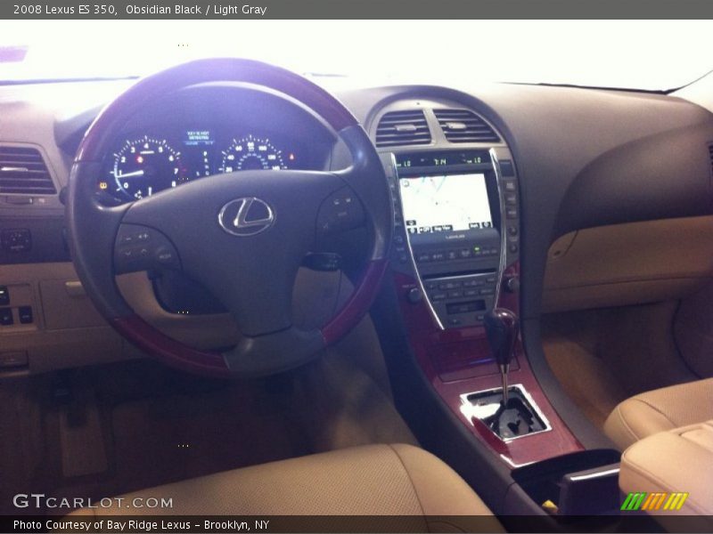 Obsidian Black / Light Gray 2008 Lexus ES 350