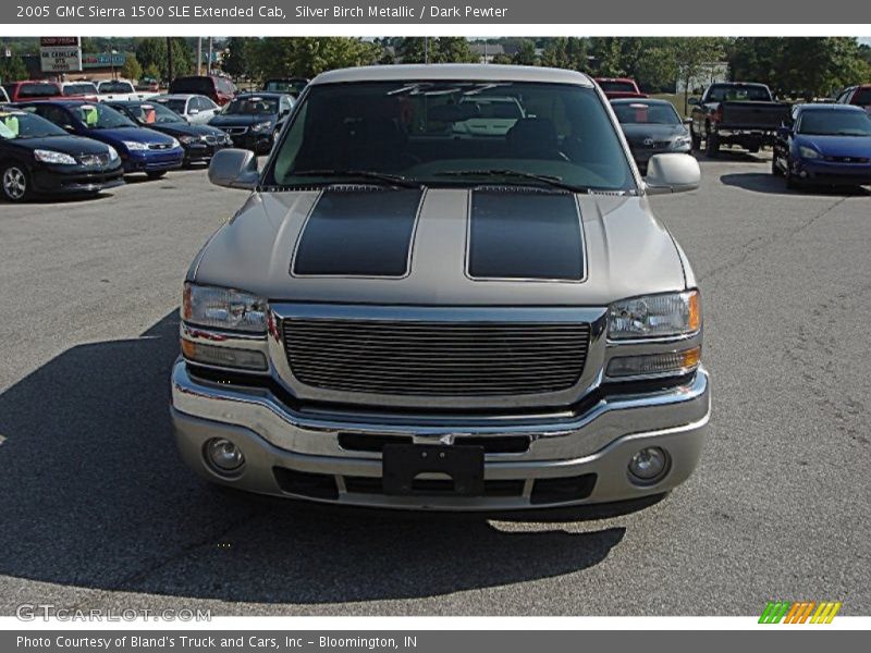 Silver Birch Metallic / Dark Pewter 2005 GMC Sierra 1500 SLE Extended Cab