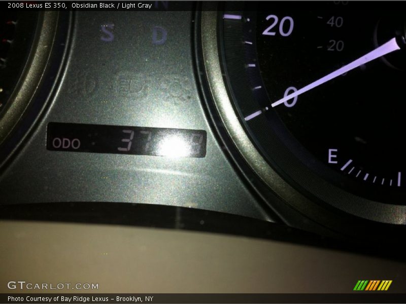 Obsidian Black / Light Gray 2008 Lexus ES 350