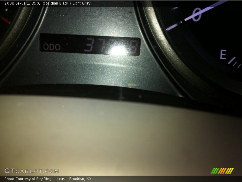 Obsidian Black / Light Gray 2008 Lexus ES 350