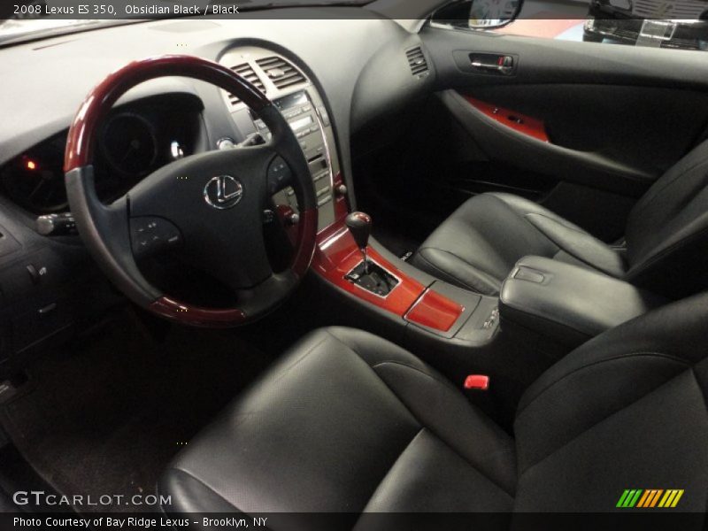 Obsidian Black / Black 2008 Lexus ES 350