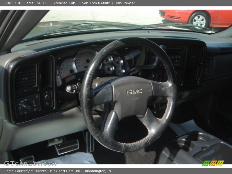 Silver Birch Metallic / Dark Pewter 2005 GMC Sierra 1500 SLE Extended Cab