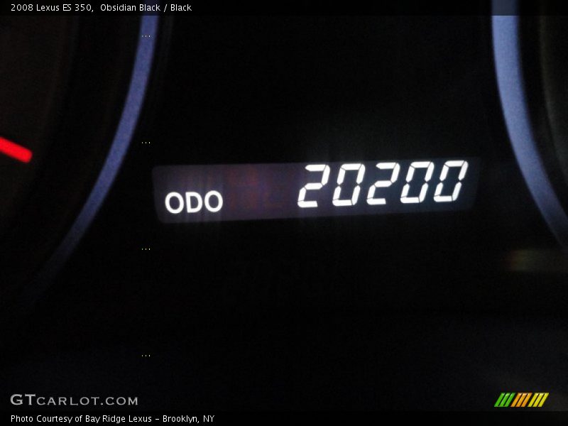 Obsidian Black / Black 2008 Lexus ES 350