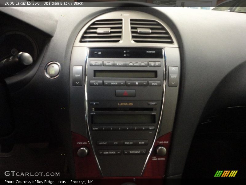 Obsidian Black / Black 2008 Lexus ES 350