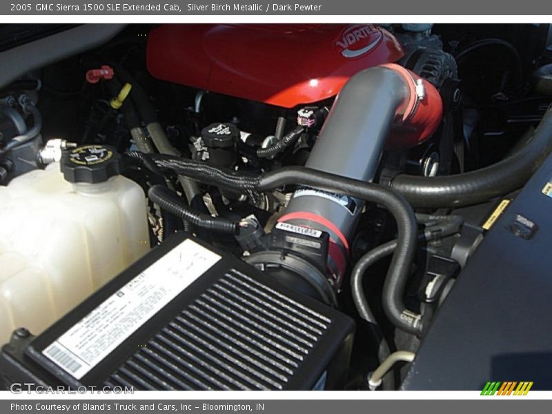 Silver Birch Metallic / Dark Pewter 2005 GMC Sierra 1500 SLE Extended Cab