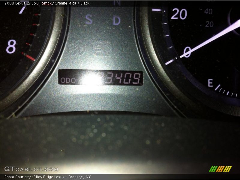 Smoky Granite Mica / Black 2008 Lexus ES 350