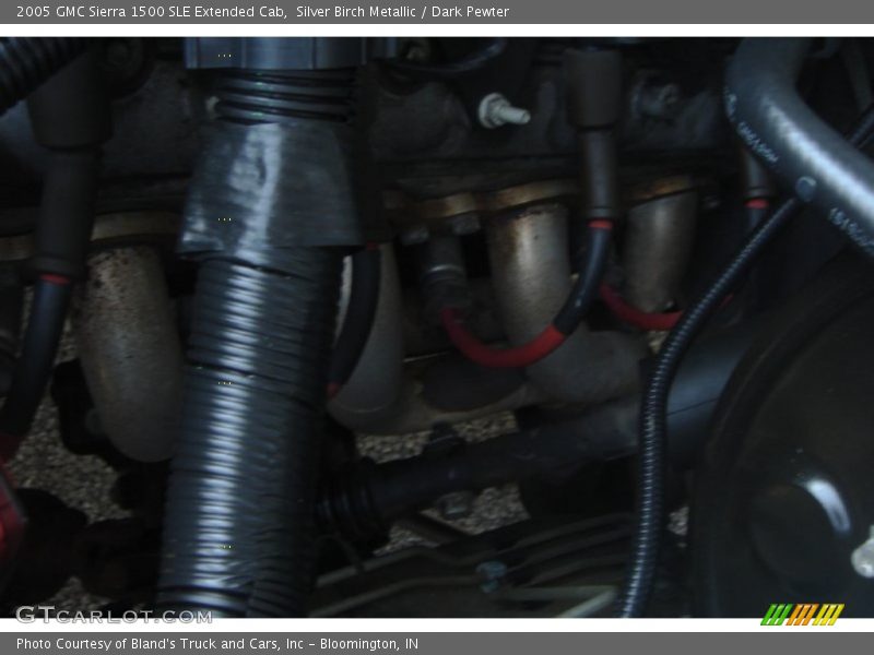 Silver Birch Metallic / Dark Pewter 2005 GMC Sierra 1500 SLE Extended Cab