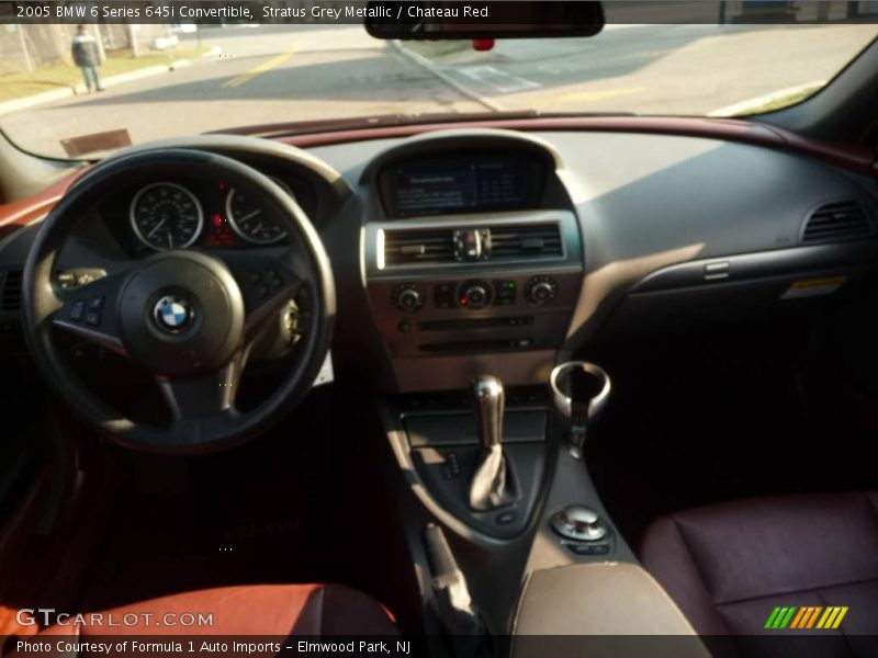 Stratus Grey Metallic / Chateau Red 2005 BMW 6 Series 645i Convertible