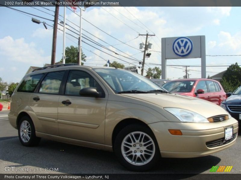 Fort Knox Gold / Medium Parchment 2002 Ford Focus SE Wagon