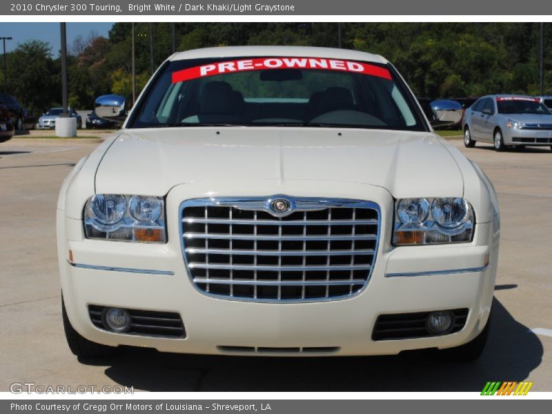 Bright White / Dark Khaki/Light Graystone 2010 Chrysler 300 Touring