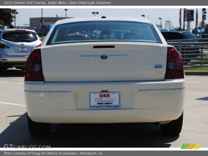 Bright White / Dark Khaki/Light Graystone 2010 Chrysler 300 Touring