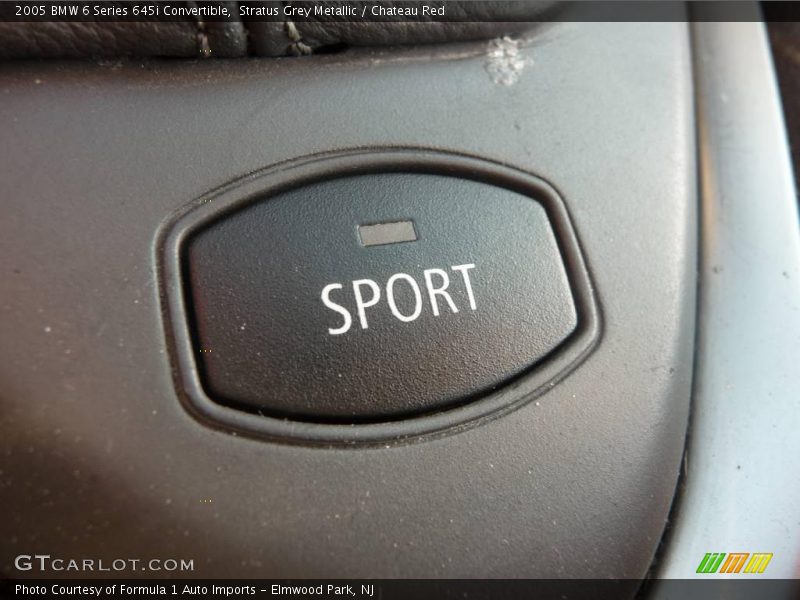 Stratus Grey Metallic / Chateau Red 2005 BMW 6 Series 645i Convertible