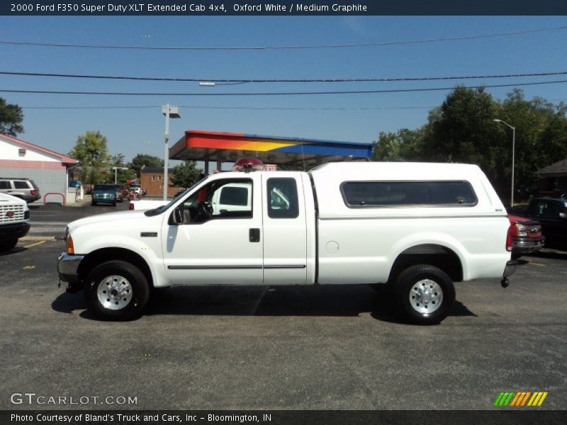 Oxford White / Medium Graphite 2000 Ford F350 Super Duty XLT Extended Cab 4x4