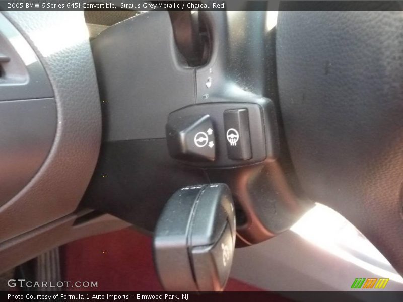 Stratus Grey Metallic / Chateau Red 2005 BMW 6 Series 645i Convertible