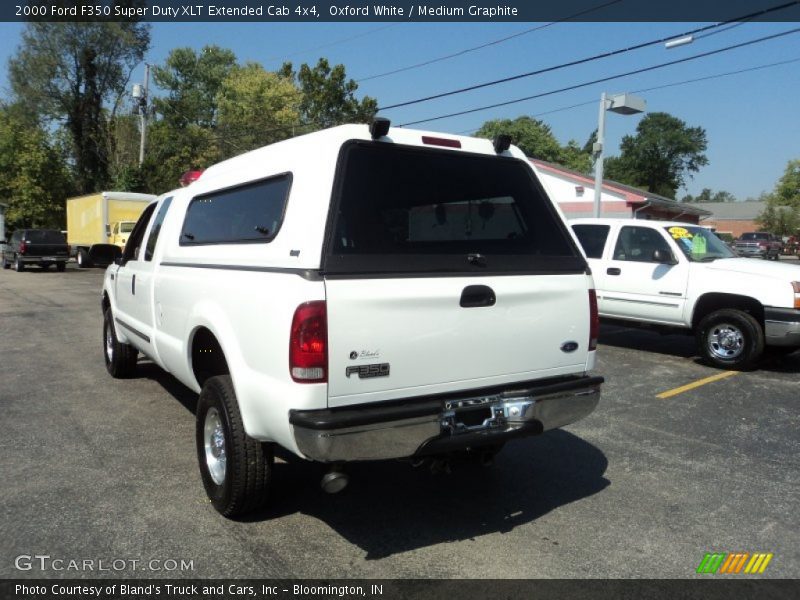 Oxford White / Medium Graphite 2000 Ford F350 Super Duty XLT Extended Cab 4x4