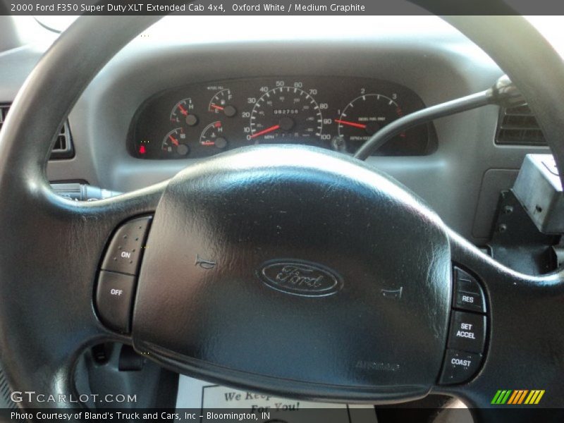 Oxford White / Medium Graphite 2000 Ford F350 Super Duty XLT Extended Cab 4x4