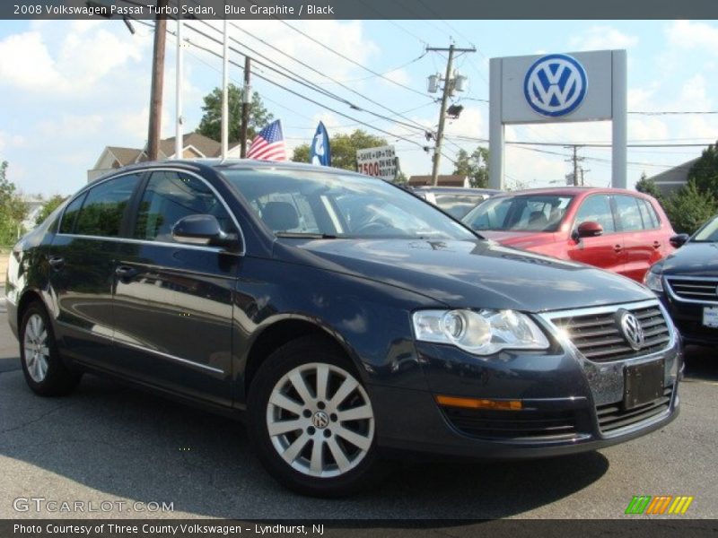 Blue Graphite / Black 2008 Volkswagen Passat Turbo Sedan