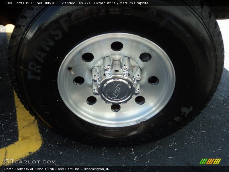 Oxford White / Medium Graphite 2000 Ford F350 Super Duty XLT Extended Cab 4x4