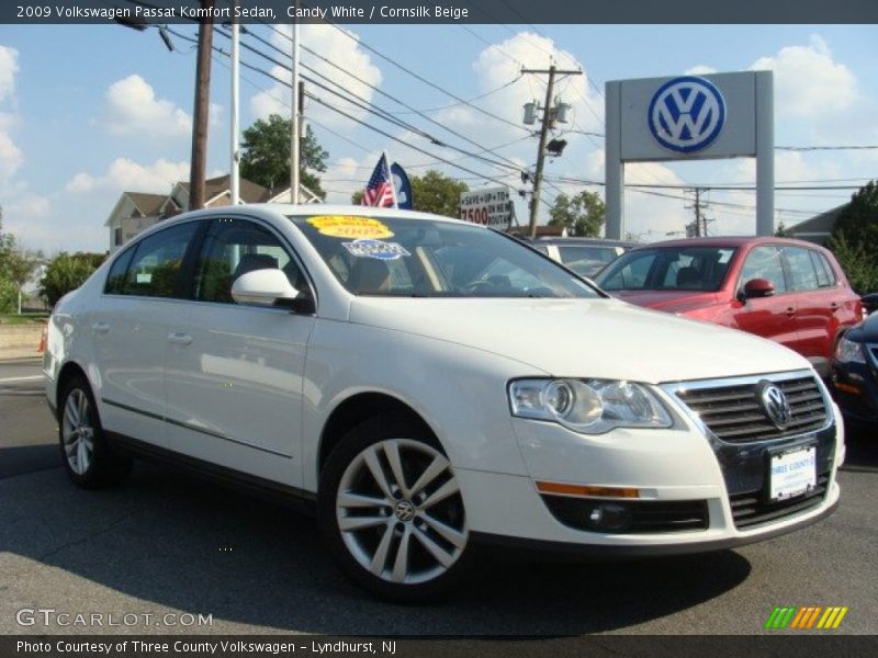 Candy White / Cornsilk Beige 2009 Volkswagen Passat Komfort Sedan