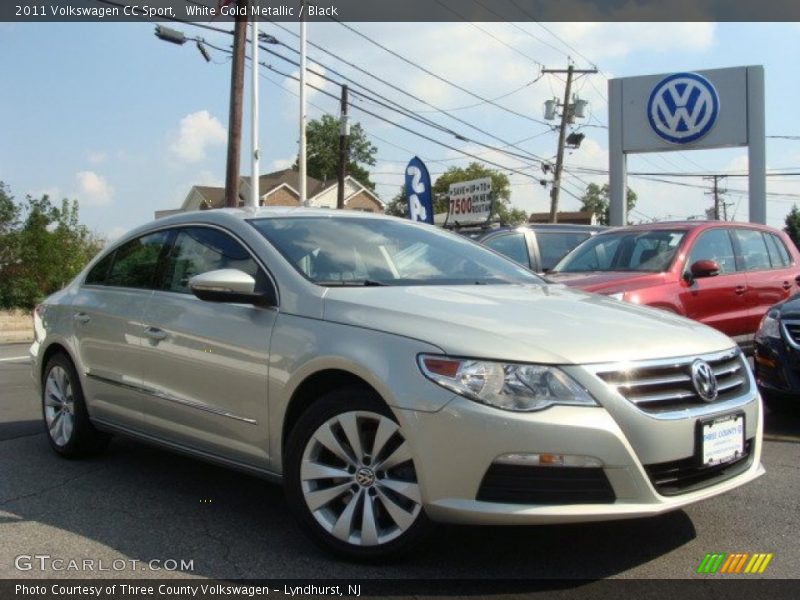 White Gold Metallic / Black 2011 Volkswagen CC Sport