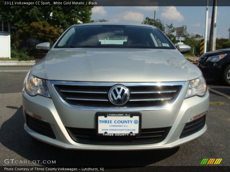 White Gold Metallic / Black 2011 Volkswagen CC Sport