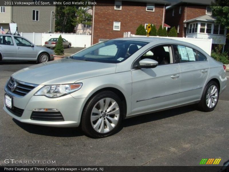 White Gold Metallic / Black 2011 Volkswagen CC Sport