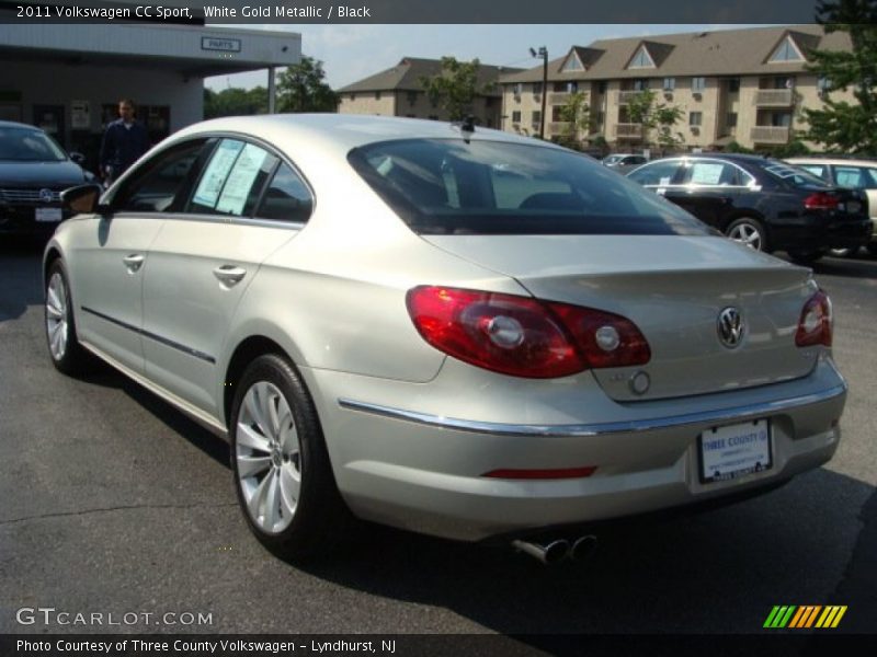 White Gold Metallic / Black 2011 Volkswagen CC Sport