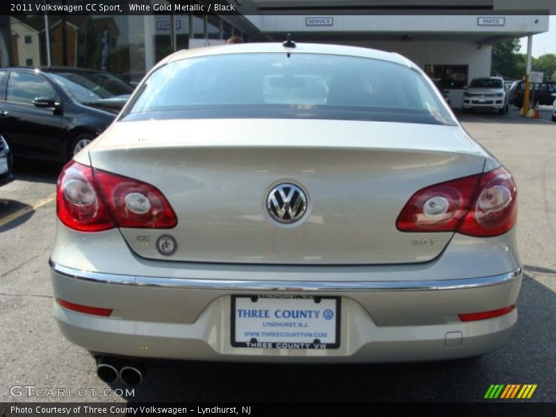 White Gold Metallic / Black 2011 Volkswagen CC Sport