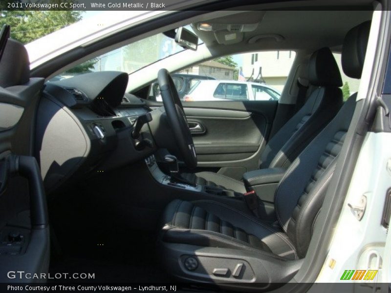 White Gold Metallic / Black 2011 Volkswagen CC Sport