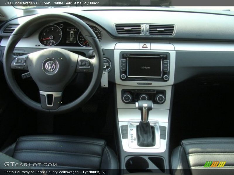 White Gold Metallic / Black 2011 Volkswagen CC Sport