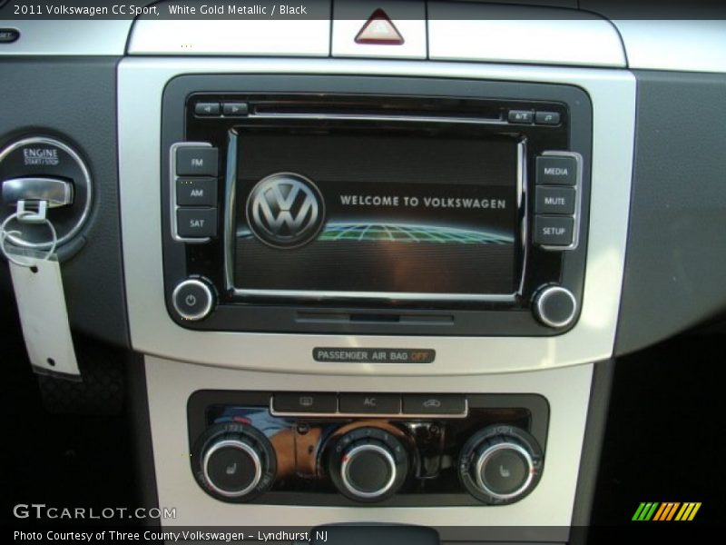 White Gold Metallic / Black 2011 Volkswagen CC Sport