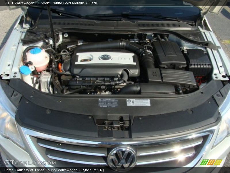 White Gold Metallic / Black 2011 Volkswagen CC Sport