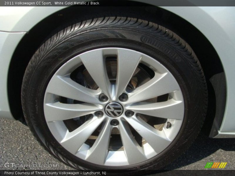 White Gold Metallic / Black 2011 Volkswagen CC Sport