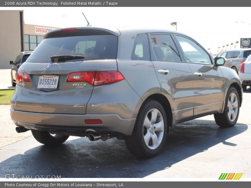 Polished Metal Metallic / Taupe 2008 Acura RDX Technology