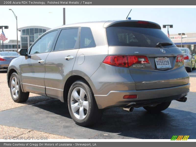 Polished Metal Metallic / Taupe 2008 Acura RDX Technology