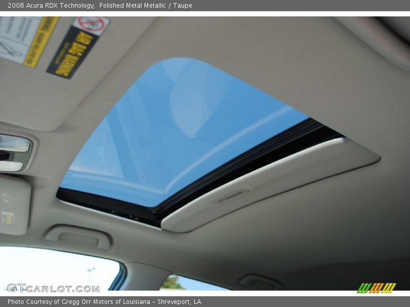 Polished Metal Metallic / Taupe 2008 Acura RDX Technology