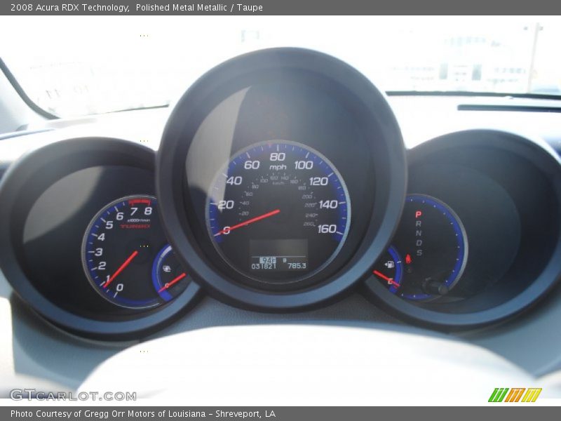 Polished Metal Metallic / Taupe 2008 Acura RDX Technology