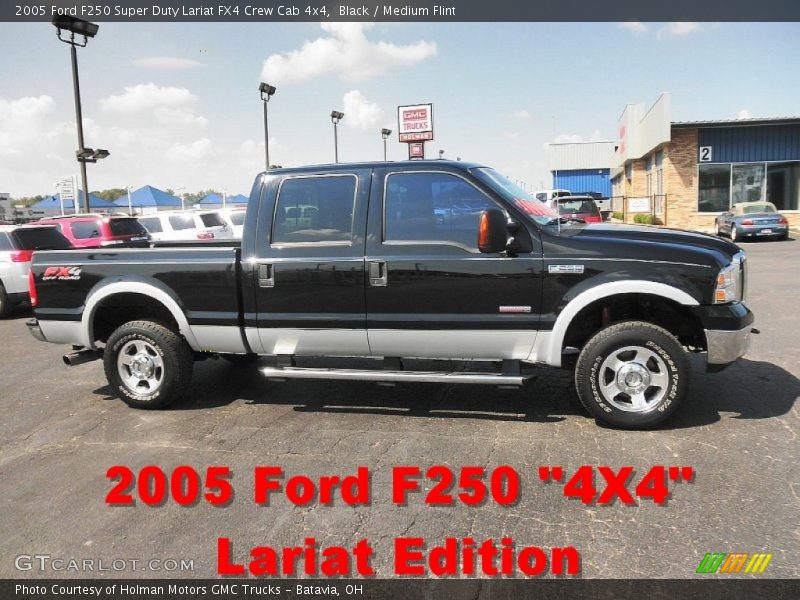 Black / Medium Flint 2005 Ford F250 Super Duty Lariat FX4 Crew Cab 4x4