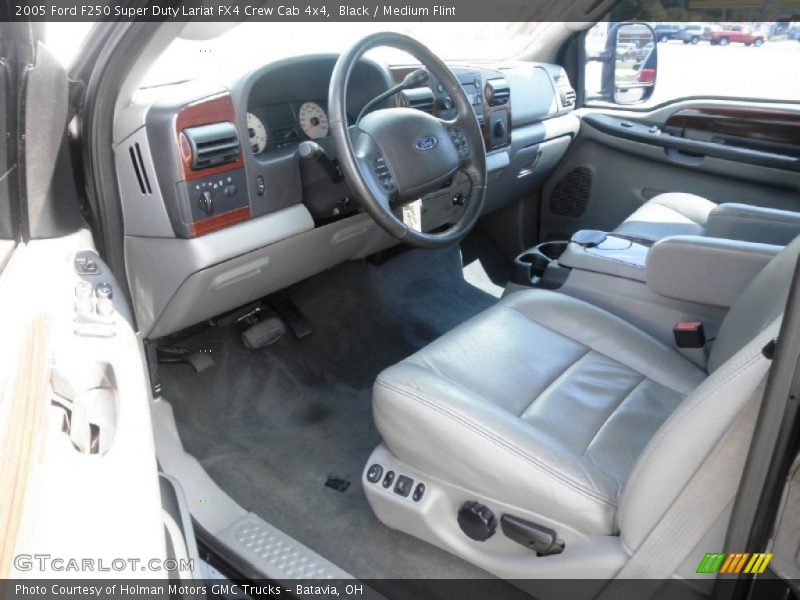 Black / Medium Flint 2005 Ford F250 Super Duty Lariat FX4 Crew Cab 4x4