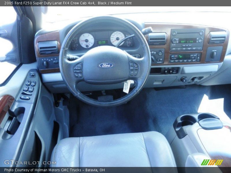 Black / Medium Flint 2005 Ford F250 Super Duty Lariat FX4 Crew Cab 4x4