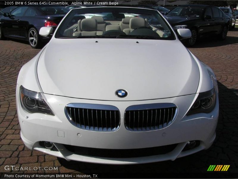 Alpine White / Cream Beige 2005 BMW 6 Series 645i Convertible