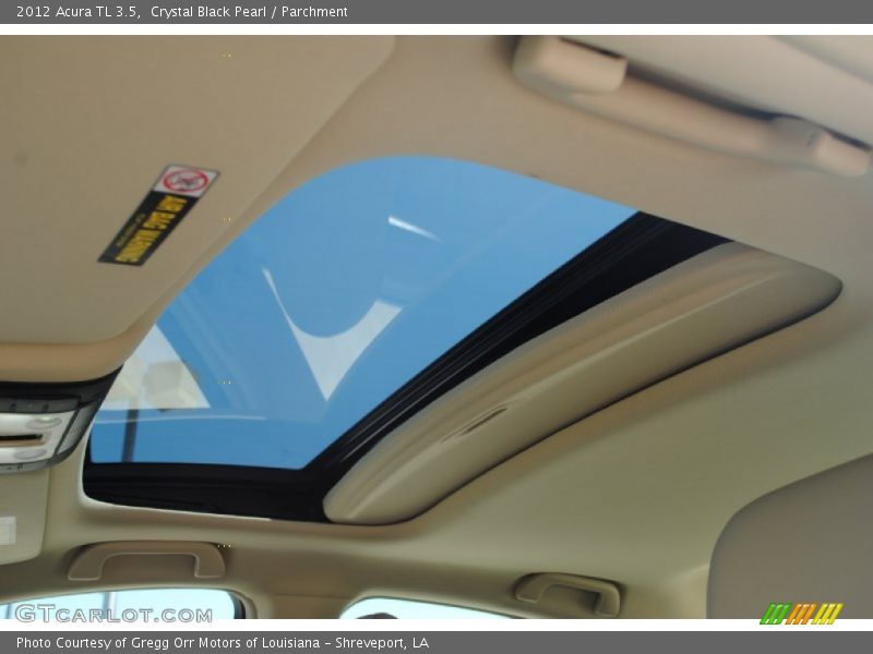 Crystal Black Pearl / Parchment 2012 Acura TL 3.5
