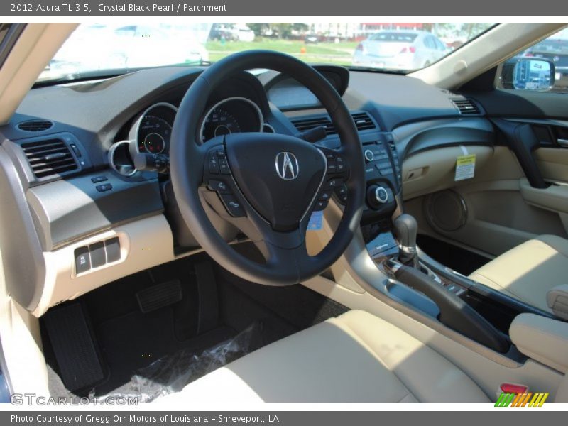 Crystal Black Pearl / Parchment 2012 Acura TL 3.5