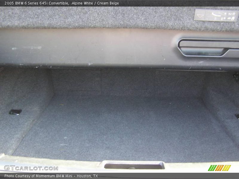 Alpine White / Cream Beige 2005 BMW 6 Series 645i Convertible