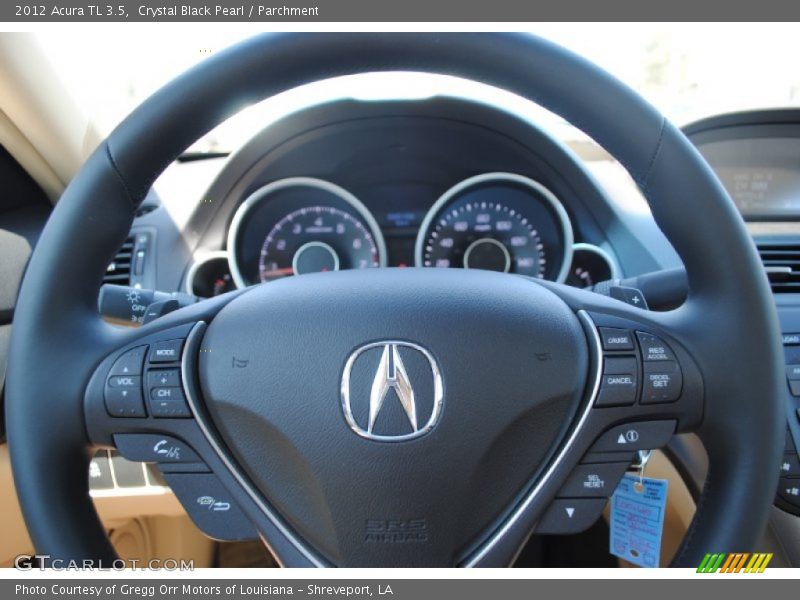 Crystal Black Pearl / Parchment 2012 Acura TL 3.5