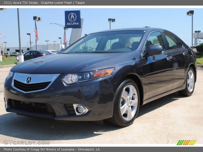 Graphite Luster Pearl / Taupe 2011 Acura TSX Sedan
