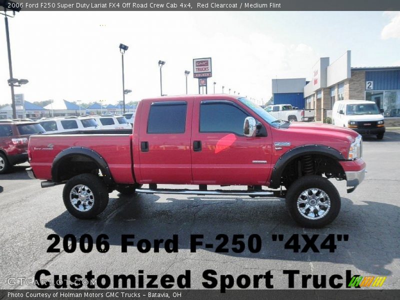 Red Clearcoat / Medium Flint 2006 Ford F250 Super Duty Lariat FX4 Off Road Crew Cab 4x4