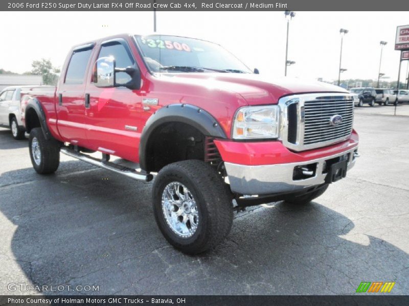 Red Clearcoat / Medium Flint 2006 Ford F250 Super Duty Lariat FX4 Off Road Crew Cab 4x4