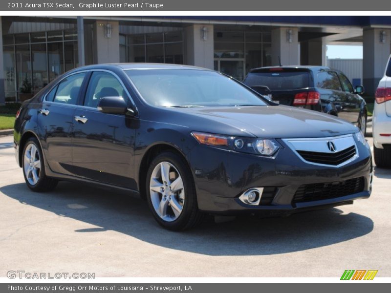 Graphite Luster Pearl / Taupe 2011 Acura TSX Sedan